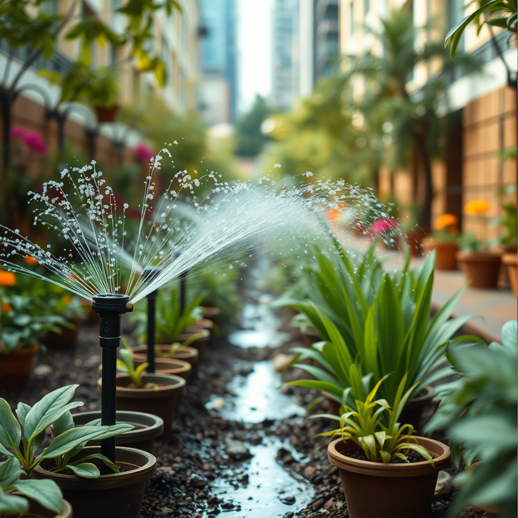 ecological irrigation in urban gardens