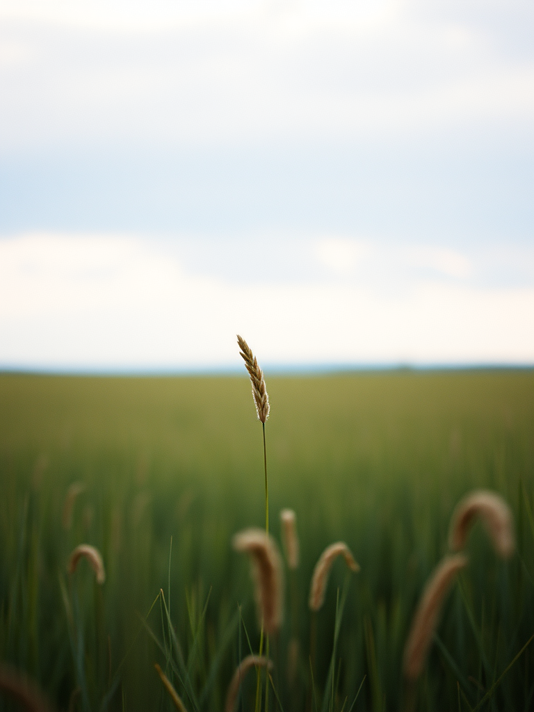 open field in Alma, Quebec, Lac St Jean